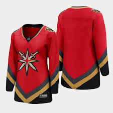The vegas golden knights finally took the official wraps off the team's adidas reverse retro jersey today. Special Edition Golden Knights Women 2021 Season Jersey Red
