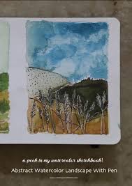 The creative landscaping template is one of the most versatile of the landscape company logos featured here. Abstract Watercolor Landscape Sketches With Pen Creative Jewish Mom