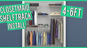 Maybe you would like to learn more about one of these? Installing A Closetmaid Shelftrack 4ft 6ft Adjustable Closet Organizer Kit Youtube
