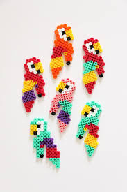 Diy Un Kit En Perles Hama Pour Un Apero Tropical Je Suis Vernie Perles Hama Art Perle Perle A Repasser Modeles