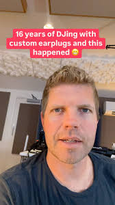 16 years of DJing with custom earplugs and being diligent about protecting  my hearing and this happened. Audiologist said it’s an “occupational  hazard”?! 😬 #touring #earplugs #hearing