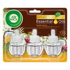 Air Wick Plug In Refill 3 Ct Paradise Retreat Scented Oil Air Freshener Walmart Com Walmart Com