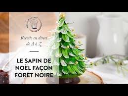 Recette De Noel Expliquee De A A Z Le Sapin Facon Foret Noire Youtube Recettes Noel Foret Noire Noel