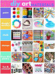 40 Diy Art Materials You Can Make At Home Kids Art Supplies Art For Kids Creative Activities For Kids