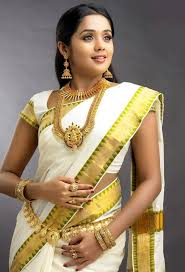Kerala traditional kasavu big temple print sari border : Onam Celebration Celebs Look Gorgeous In Kasavu Saree Photos Images Gallery 28377