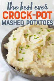 Slow Cooker Mashed Potatoes Recipe Mashed Potatoes Crockpot Mashed Potatoes Potatoes