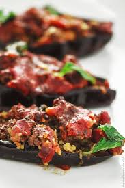 Stuffed Eggplant With Ground Beef The Mediterranean Dish Veal Recipes Eggplant Recipes Mediterranean Recipes