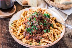 Steak and cheese sandwiches with onions and mushrooms. Braised Beef Ragu With Gemelli Olivia S Cuisine