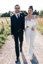 Asymmetrischer Bustier Overall Tenue Mariage Civil Mariee Tenue Mariage Civil Mariage Chic