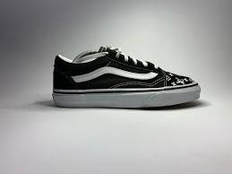 Black And Rainbow Vans Vans Old Skool A White Neon Rainbow Glow In The Dark Custom In 2020 Vans Old Skool Neon Rainbow Old Skool