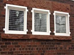 Wire Mesh Window Guards 2 X 2 Welded Wire Mesh Construction With Steel Frame Painted Http Www Glassessential Windows Window Security Bars Window Bars