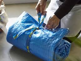 Idees D Utilisation Des Sacs Bleus Ikea Picknickdeken Ikea Blauw