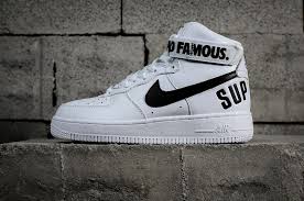 Nike Air Force 1 Boys Black Factory Authentic Nike Air Force Af 1 High Supreme White Blanc Black Noir 698696 100 Youth Big Boys Shoes Nike Air Force Nike Air Force