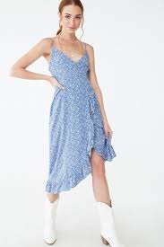 Ditsy Floral Midi Dress Forever 21 Floral Midi Dress Dresses Edgy Fashion