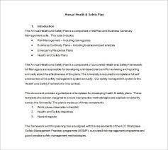 No employee is required to work at a job that he or she knows is not safe. 17 Health And Safety Plan Templates Free Sample Example Format Download Free Premium Templates