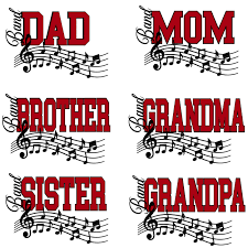 Band Bundle Music Mom Dad Grandma Grandpa Brother Sister Etsy In 2021 Band Mom Shirts School Band Shirts Band Mom
