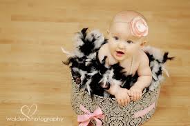 Baby Girl In A Hat Box Baby Photoshoot Baby Photos Baby Pictures