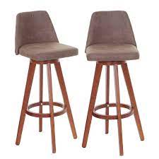 Barstuhl holz klappbar drehbar leder communicaidnation org. 2x Barhocker Hwc C43 Barstuhl Tresenhocker Holz Textil Drehbar Vintage Braun Helle Beine