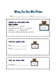 Write Your Own Word Problem 2 Steps By I Love Teachy Tpt Word Problems Math Problem Solving Words