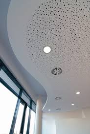 Akustik Abgehangte Decke Aus Gipskarton Lastra Sf 12 25r By Fibran Gipskarton Deckenarchitektur Akustikdecke