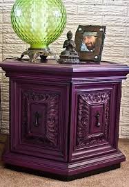 Pin By Sarah Peters On Antiques Revived Purple Furniture Shabby Chic Furniture Painted Furniture