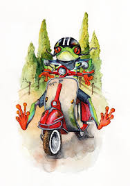 Funny Art Print Tree Frog Painting Giclee Print Of Etsy Funny Art Prints Art Wall Kids Cool Wall Art