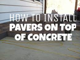 Pin By Breezy Marie On Outside Our Home How To Install Pavers Diy Concrete Patio Pavers Over Concrete