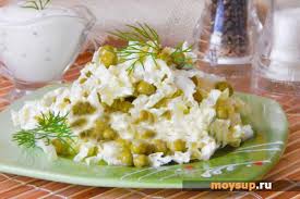 салат из свежей капусты с зеленым горошком и колбасой Legkij I Vkusnyj Salat S Kapustoj Goroshkom I Yajcom Poshagovyj Recept S Foto