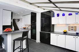 And that's where black kitchen countertops come into the picture. China Cabinets Customized High Gloss Lacquer Mirrored Black White Kitchen Cabinets China Cupboard Modular Kitchen Cabinet