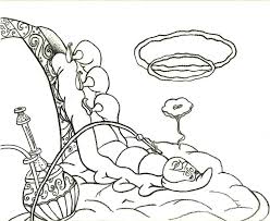 Top 10 kangaroo coloring pages for kids: Alice In Wonderland Caterpillar Smoking Coloring Pages Coloring And Drawing