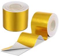 Zonon 2 Rolls Heat Shield Tape Cool Tapes Aluminum Foil Heat Reflective Adhesive Heat Shield Thermal Barrier Foil Tape Self-Adhesive Heat Resistant ...