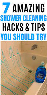 7 Amazing Shower Cleaning Hacks Tips You Should Try Shower Cleaning Hacks Cleaning Hacks Bathroom Cleaning Hacks