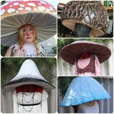 Mushroom Hat All Five Patterns And Tutorial Etsy In 2021 Mushroom Costume Stuffed Mushrooms Cosplay Diy