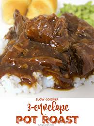 Three Envelope Pot Roast Slow Cooker Best Pot Roast Pot Roast Recipes Slow Cooker Roast