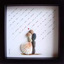 Unique Wedding Gift Customized Wedding Gift Pebble Art Unique Engagement Gift Wedding Art Couples Gift Love Gift Bride And Groom Gift Diy Wedding Gifts Bride And Groom Gifts Crafts