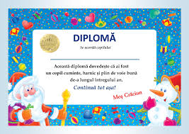 Diplome De La Moș Crăciun Model 1 1 Preschool Christmas Crafts Preschool Christmas Kids Christmas