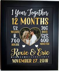 Whichever you choose for her, we have you covered. Anniversary Gifts For Girlfriend Boyfriend One Year Dating Etsy