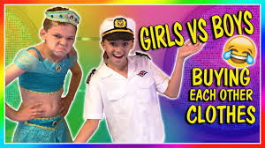 Boyswillbegirls.com hello boys and girls! Girls Vs Boys Buying Each Other Clothes We Are The Davises Youtube