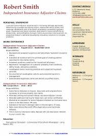 We did not find results for: Independent Insurance Adjuster Resume Samples Qwikresume