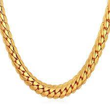Gold Plated Men Chain Figaro Necklace For Men Jewelry Gold Rose Plated 6mm Width Chain Men Jewelry Male Gold Chains For Men Chains For Men Gold Plated Necklace