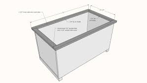 Christiana toy box with section divider. Open Top Toy Box Ana White