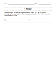 T Chart Template Free Download Create Edit Fill And