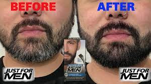 This no mix no mess hair and beard color is light brown and it can restore natural color for up to 6 weeks. Just For Men Beard Color Real Black Youtube
