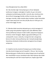 Cara menghormati guru antara lain adalah. Doc Cara Menghormati Guru Bab Akhir Rizky Probo Academia Edu