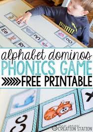 A Phonics Game Alphabet Dominos Mrs Jones Creation Station Phonics Kindergarten Phonics Games Phonics S