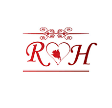 M love h letter whatsapp status m h name m h naam m h. Rh Love Initial With Red Heart And Rose Stock Vector Adobe Stock