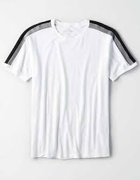 Black And White Striped T Shirt Vertical Ae Shoulder Stripe T Shirt Striped Tshirt Men Mens Tshirts Men Shirt Style