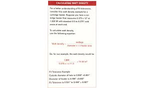 Do Not Overlook Watt Density 2003 08 01 Process Heating