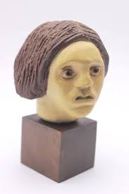 Original impressionism clay sculpture For Sale