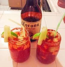Cut the limes into four wedges. Pin By Monica Angeles On Cocktails Drinks Yummy Drinks Michelada Recipe Mexican Drinks